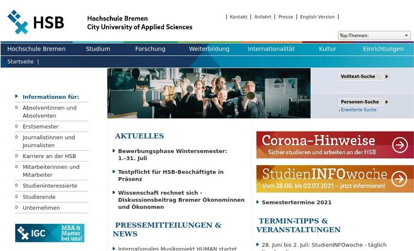 Zum sechsten Mal: Verleihung des Zertifikats zum „Audit familiengerechte Hochschule“ an die Hochschule Bremen