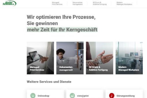 Neue Webseite für druckerfachmann.de